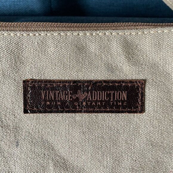 Vintage Addiction Crossbody Bag Small Boho Peasant Cotton Embroidered Flower - Picture 5 of 11